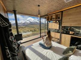 Tiny house, comfort and peace facing Chimborazo, hotel v destinaci Riobamba