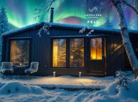 Lapland Landscape XXL Cabin with Nature View, Sauna, Fireplace & Kitchen, Sodankylä, Luosto, Fell Village, hotel in Luosto