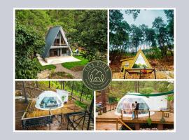 Tiny Pines A-Frame Cabin, Domes and Luxury Glamping Site, hotel di El Rodeo
