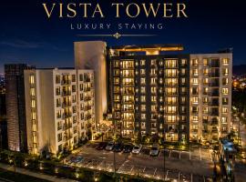 Exclusivo Apto con Piscina Infinity, Rooftop, Gym, 3 Hab dobles, hotell i San Salvador