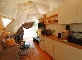 Olive Dome 2 - כיפה גיאודזית קטנה ומודרנית בין עצי הזית, khách sạn ở Yavneʼel
