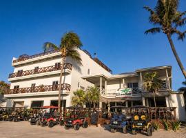 Sandbar Beachfront Hotel & Hostel Restaurant, hotel v destinaci San Pedro