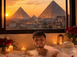 panorama pyramids and jacuzzi