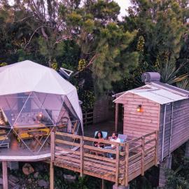 Bubble Dome Village, hotel Saint-Josephben