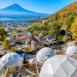 Mt.Fujiグランピングテラス　嶺乃華, отель в Фудзикавагутико