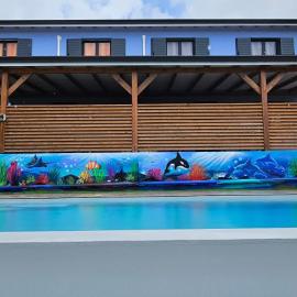 Viesnīca LES GITES D'ANGELE- Gîtes calme avec piscine, vue sur mer & jardin tropical pilsētā Vjē-Abitana