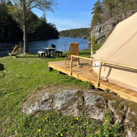 Hommen Gård Glamping，里瑟爾的飯店
