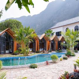 Trang An Green Bungalow & Restaurant, hotel u gradu Nin Bin