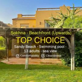 Luxury 5BR Villa with Sea View & Garden in Einbay, хотел в Айн Сохна