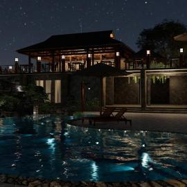 Phố Núi Tú Lệ Retreat onsen & spa, hotelli kohteessa Văn Chấn