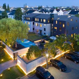 Wuzhen Yinshuxiangshe Design Hotel Xizha Scenic Area South Gate Branch, hotelli kohteessa Tongxiang