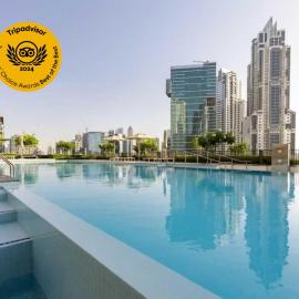 Luxury 1-Bedroom Apartment At Burj Crown, hotell i Dubai
