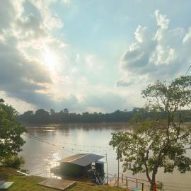 Rumah Rakit Bangau Parit Temerloh, hotel di Temerloh