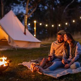 Cosy Tents - Daylesford, hotel Yandoit városában