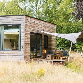Beernem में, होटल Sfeervol Tiny House Rosa Nabij Brugge