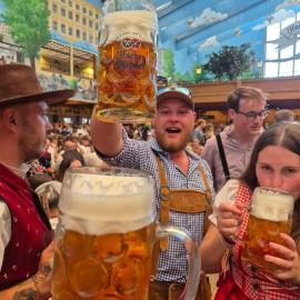 Beer Base-Camp 'BASIC PACKAGE' Oktoberfest Camping, with free welcome beer and traditional lederhosen-dirndl shop, hotel a Monaco