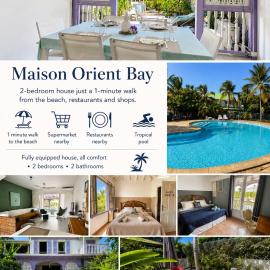 Orient Bay में, होटल Kazamwen, maison à Orient bay 2 chambres, piscine résidence et plage à 2 minutes