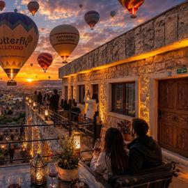 Goreme में, होटल Süleyman Cappadocia - Hot Air Balloon View