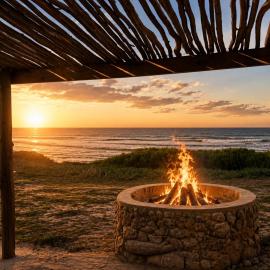 Beach Bungalow No 13 - Salted Fynbos Staying, hotel di Pearly Beach