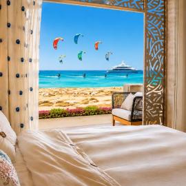 Mangroovy Seafront condo - Great Kite Surfing、ハルガダのホテル