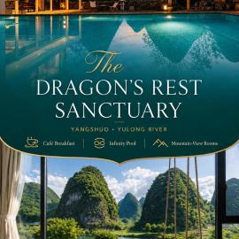 The Dragons Rest Sanctuary-Yulong River Branch - Infinity Pool & Cafe - English Speaking Service - Free MTB Rental & Tailor-Made Tour Service, hotelli kohteessa Yangshuo