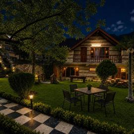 Manali Royal 3 Bedroom independent Heritage villas with Private Lawn near Volvo Bus Stand, Manali