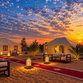 In merzouga Luxury camp