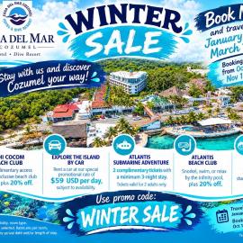 Casa del Mar Cozumel Hotel & Dive Resort with free access to an exclusive beach club