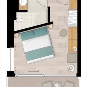 Double Room with Balcony and Side Lake View