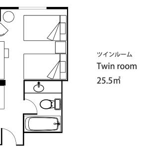 Standard Twin Room with Garden View - Non-Smoking