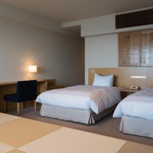 Twin Room with Tatami Area and Ocean View - Non-Smoking