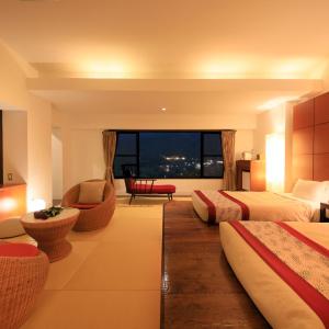Twin Room with Tatami Area and Bathtub - Upper Floor - Non-Smoking