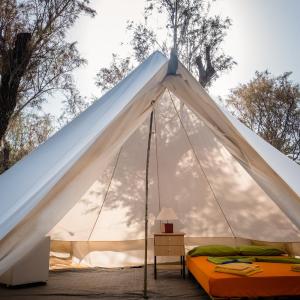 Canvas Bell Tent with Fridge