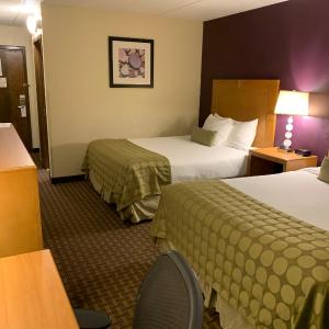 Double Room with Two Double Beds and Pool View - Non-Smoking