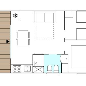 Deluxe Mobile Home with Kitchenette (5 Adults)