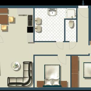 Two-Bedroom Apartment with Balcony