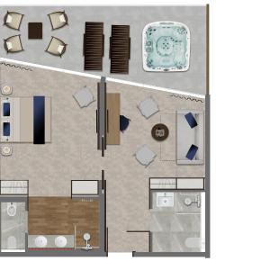 Luxury Suite with Balcony and Sea View