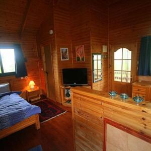 Blue Cabin with Balcony