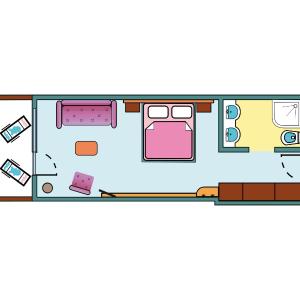 Double Room with Balcony and Pool View