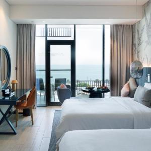 Premium Room Balcony with Palm beach view