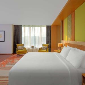 Junior Suite with King Bed with Bath tub , Lake View , Lounge Access ,Complimentary One Way Airport Transfer, 2 Pcs Complimentary Laundry , 15% off on Food & Soft Beverages and Pick up and drop from Kamakhya Temple  