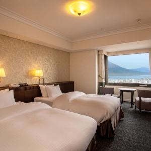 Twin Room with Sakurajima View - Non-Smoking
