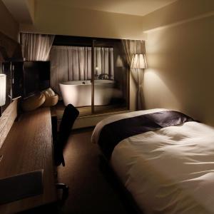 Double Room with Small Double Bed and Semi Open-Air Bath - Non-Smoking