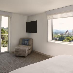 One-Bedroom King Suite with Mountain View and Balcony - Mobility/Hearing Accessible with Roll-In Shower
