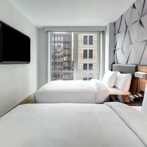 Double Suite with Two Double Beds and Roll-In Shower - Mobility Access/Hearing Accessible