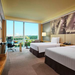 Premium Double Room with Two Double Beds - Lounge Access/High Floor