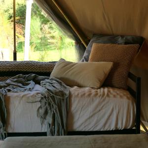 Honey and Coffee Twin Bell tent