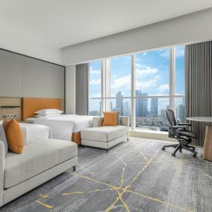 Deluxe, Guest room, 2 Twin/Single Bed(s), City view