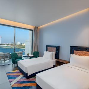 Twin Room with Balcony and Sea View with 20% off Food & Soft Beverage