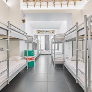 bed in 14-bed mixed dormitory